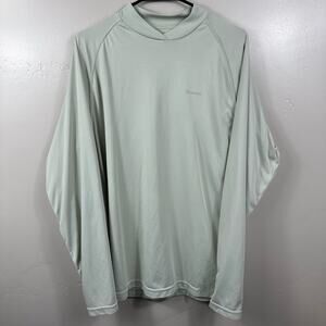 SIMM’S Men’s Long Sleeve Crewneck Seafoam Green Long Sleeve Shirt Size Large